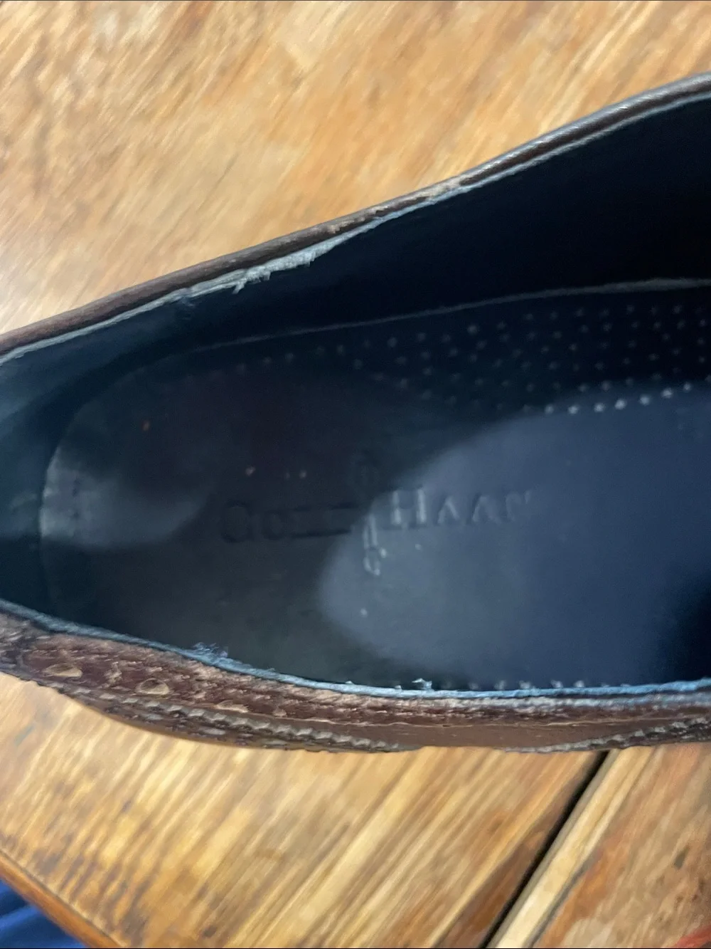 Cole Haan Colton Wingtip Brogue Oxfords — Brown — Size 9